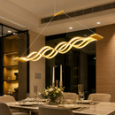 Pendente Escultural DNA Helix - Dourado e Branco